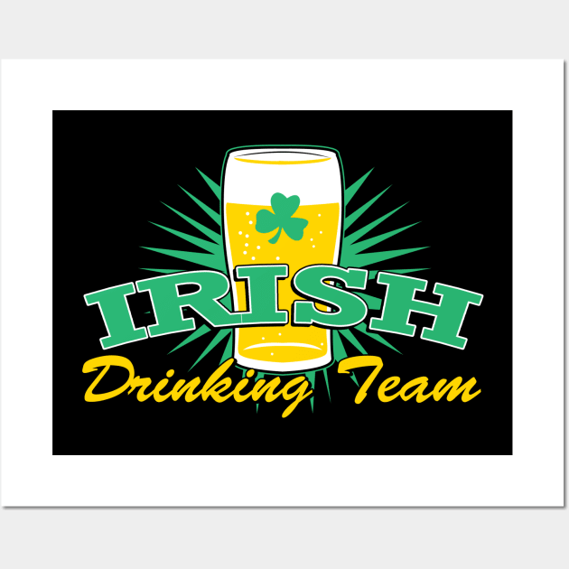 Irish Drink Team | Irish Joke Collection Wall Art by Bersama Star